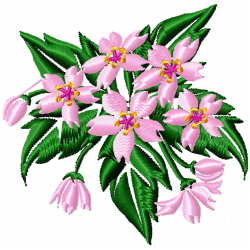 Flowers Embroidery Design 4